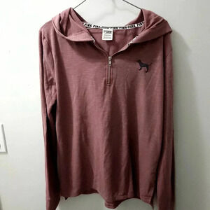 Pink pullover hoodie